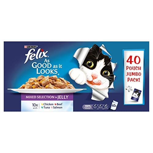 Image of FELIX As Good As it Looks Mixed Selection in Jelly Wet Cat Food 40x100g