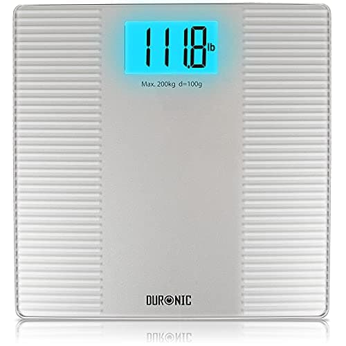 Image of Duronic Digital Bathroom Scales BS204 Body Weight Weighing Scales Stone lb kg High Precision Sensors 200kg Capacity Non Slip Body Scales