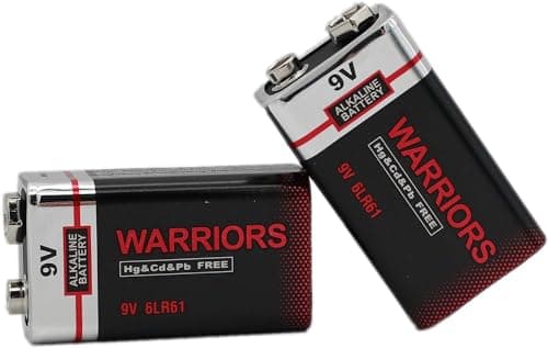 Image of Warriors 2X High Capacity 9V 9 Volt Alkaline Super Long Lasting Battery Batteries Smoke Alarm Detectors Remote Control Car