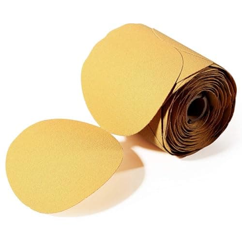 Image of SPEEDWOX 100 Pcs 80 Grit Sandpaper Roll 6 inch Round Sanding Discs Adhesive Back PSA Sticky Back No Hole Stick and Sand Sandpaper for Wood, Auto Body Repair, Marine, Paint, Metal and Plastics