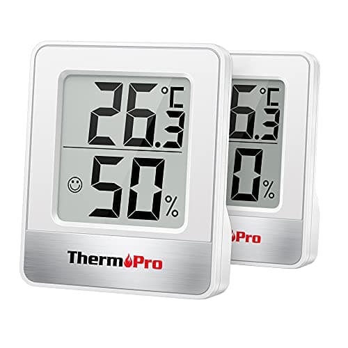 Image of ThermoPro TP49-2 Digital Room Thermometer Indoor Hygrometer Mini Temperature Monitor Humidity Meter for Home Office Air Comfort Thermo Hygrometer