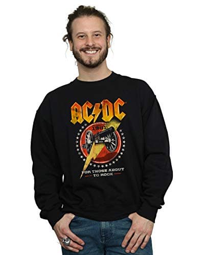 Image of AC/DC Men's for Those About to Rock 1981 Sweatshirt Black XX-Large