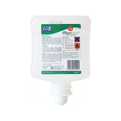 Image of DEB DIS1000ML Instantfoam Complete Hand Sanitiser, 1L, Pack of 6