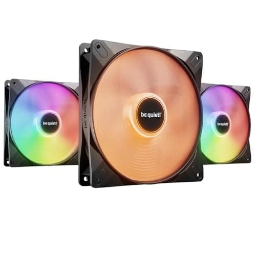 Image of be quiet! Light Wings LX 140mm PWM High-Speed Triple Pack, 3 Fans Included, Illuminated Hub, Multiple Colors+Modes, Optimized Blades for Extraordinary Air Pressure, Daisy Chain Option, BL130
