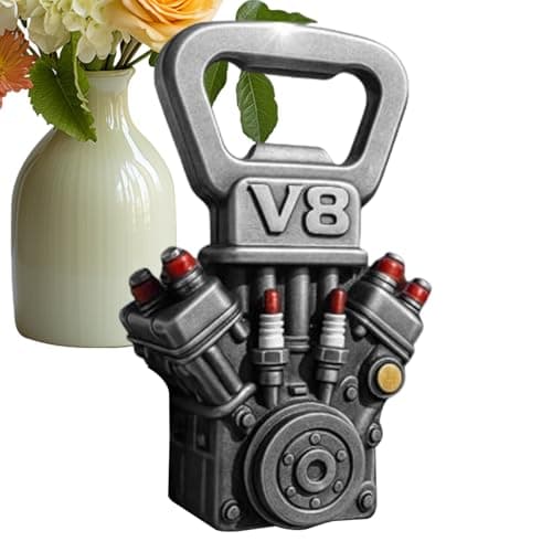 Image of Beer Opener, Motor Design Bottle Cap Remover - Portable Manual Decorative Beer Opener for Dads Men Waiters Bartender Kitchen Restaurant Travel Camping Outdoor Wedding