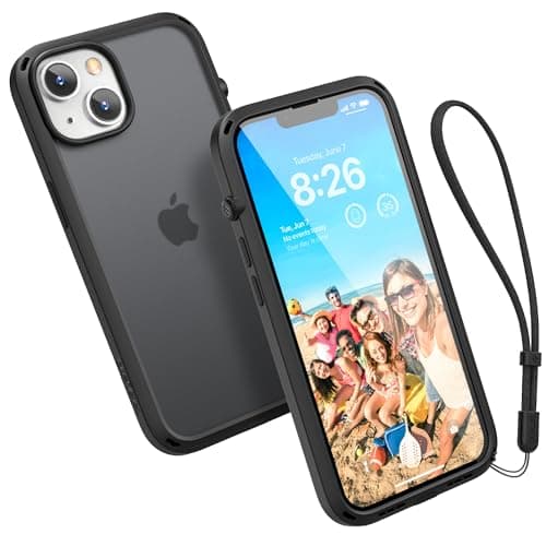 Image of Catalyst Influence Case for iPhone 14, Drop Proof, Fingerprint Resistant, Easy to Clean, Easy to Instal, Easy to hold, Lanyard included - Black