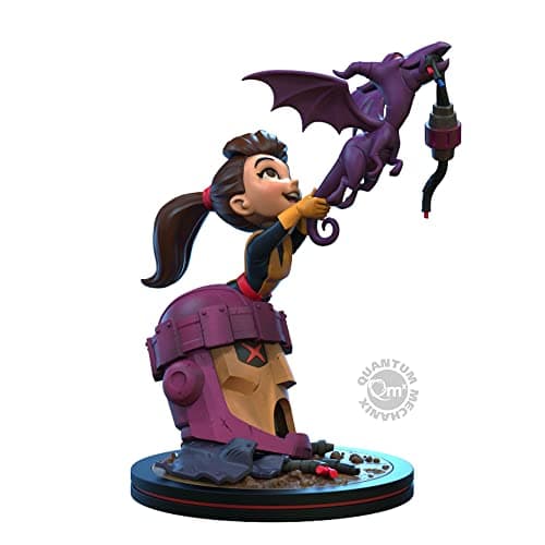 Image of Quantum Mechanix X-Men Kitty Pryde and Lockheed Q-Fig Elite Figure, Multicolor, One-Size