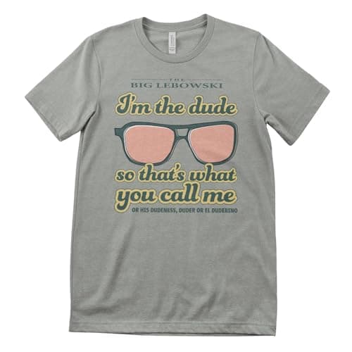 Image of The Big Lebowski Officially Licensed I'm The Dude Mens T-Shirt (StormGrey), XX-Large