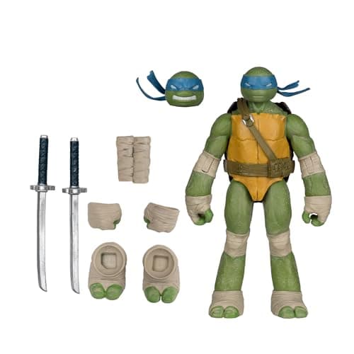 Image of McFarlane Teenage Mutant Ninja Turtles (Page Punchers) Leonardo 5in Action Figure with Comic Toys