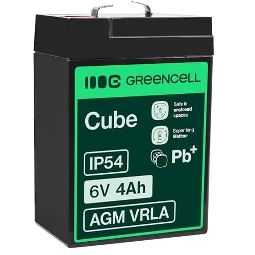 Image of Green Cell AGM15 UPS battery Sealed Lead Acid (VRLA) 6 V 4 Ah