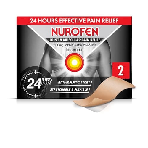 Image of Nurofen 200mg Ibuprofen Patches - Pack Of 2 For Knee, Period, Muscle, Bone & Joint Discomfort, 24H Pain Relief