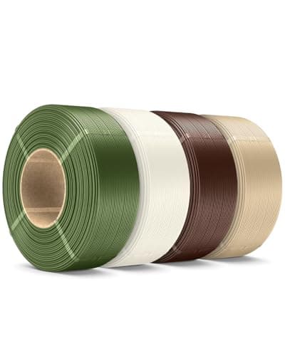 Image of SUNLU PLA+ Filament Refill 1.75mm 4KG, No-Spool PLA Plus Refill for Reusable Spool, Compatible with Bambu Lab and SUNLU 2026 New Spools, Bone White/Oak/Olive/Coffee Brown 1KG/Roll