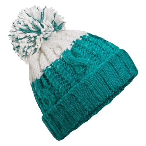 Image of Beechfield - Apres Beanie Beanie with Luxury Pom Pom - Beanie Hat Men, Beanie Hats for Women, Winter Hat, Thermal Hat, Pom Pom Hat - 100% Soft Spun Acrylic