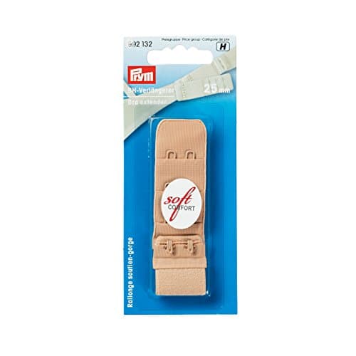 Image of Prym - Beige (3x2, 25mm) Bra Extender Hooks - 1 Count