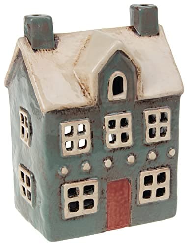 Image of Village Pottery Traditional House Grey Tealight