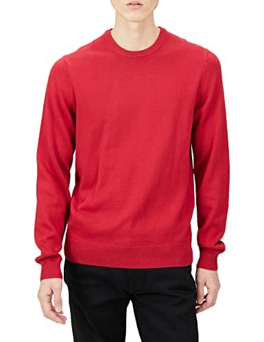 Image of Amazon Essentials Men's Crewneck Sweater (Available in Big & Tall), Red, X-Large