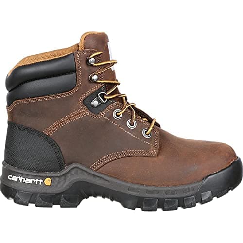 Image of Carhartt Men's 6" Rugged Flex Waterproof Breathable Composite Toe Leather Work Boot CMF6366,Brown Oil Tanned Leather,9.5 M US