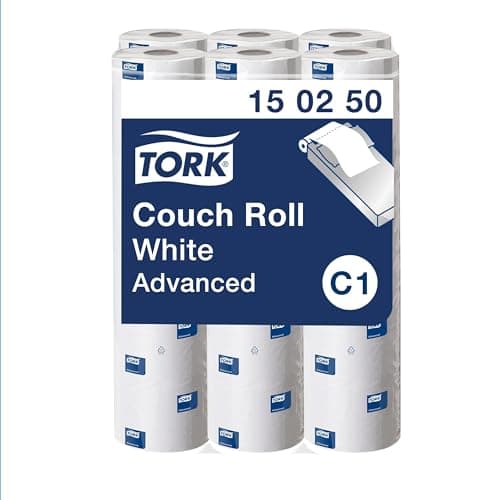 Image of Tork Perforated Couch Roll White C1, Advanced, 2-ply, 9 x 54.5m, 150250