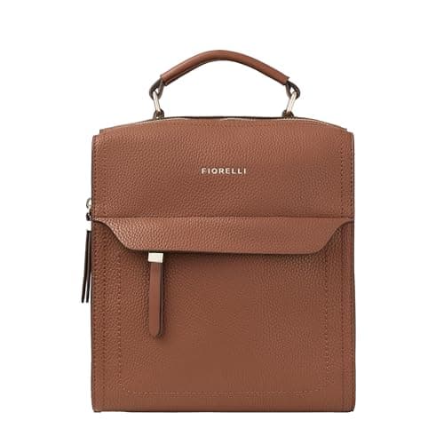 Image of Fiorelli Women's Isla Small Backpack, Stylish Backpack with Adjustable Straps & Pockets, Tan Faux Leather