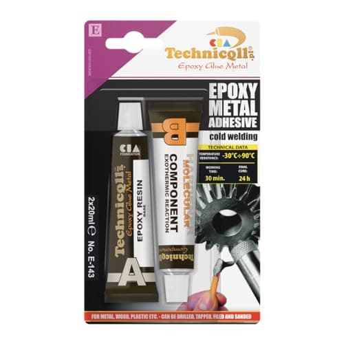 Image of 2x VERY STRONG EPOXY ADHESIVE GLUE FOR METALS alloy steel bronze etc 2 x 20ml COLD WELD new