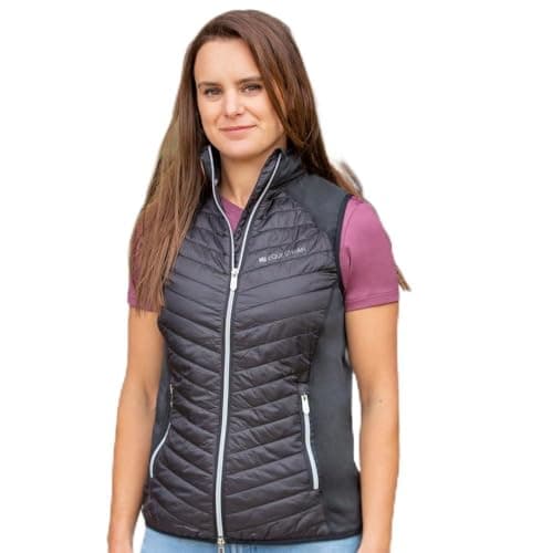 Image of HY EQUESTRIAN Synergy Sync Lightweight Padded Gilet - Black - Large