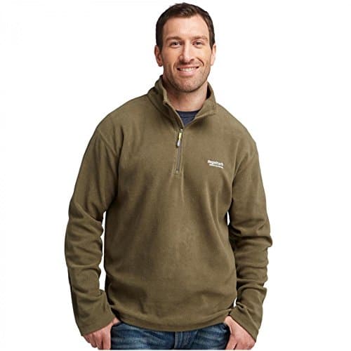 Image of Regatta Mens Thompson Half-zip Fleece Jacket, Green (Grape Leaf), L UK