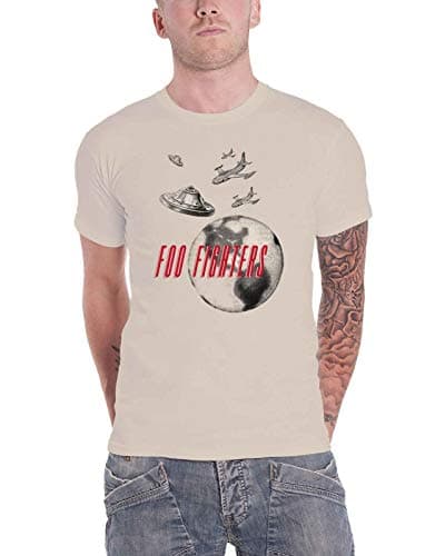 Image of Foo Fighters T Shirt FF Band Logo Monkey Wrench New Official Men's Size, Natural, L