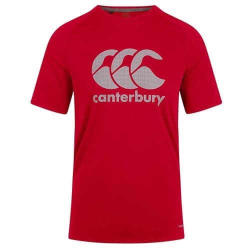 Image of Canterbury Men's Vapodri Large Logo T-Shirt, Flag Red, XS