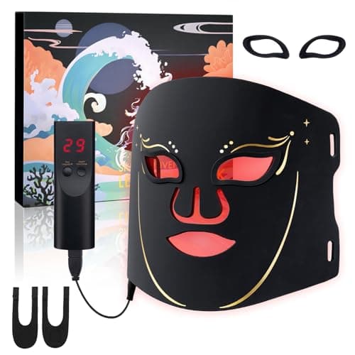 Image of Deciniee LED Face Mask - Red Light Therapy Mask - Infrared Light Therapy - 7 Colours Facial Beauty Device For Daily Skincare & Hydration- Women Gifts with Remote Control & Eye Protector