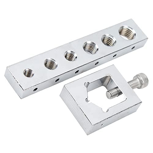 Image of Safety Wire Lockwire Nut and Bolt Drill Jig, VS559 Nut Bolt Drill Jig, Metal High Hardness Precise Bolt Drill Jig Metric Safety Wire Lockwire Nut Kit for Secure Locking Wire