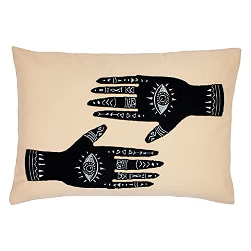 Image of furn. Ashram Hands Cushion Cover, Blush, 35 x 50cm