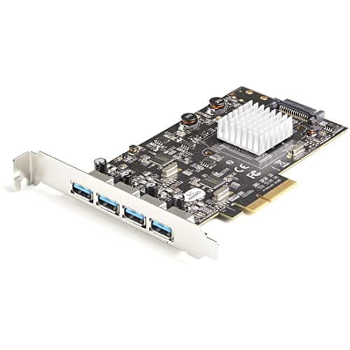 Image of StarTech.com 4-Port USB PCIe Card, USB 10Gbps, PCI Express Expansion Card with 2 Controllers, 4x Type-A Ports, PCIe Add-On Adapter Card, Windows/Mac/Linux