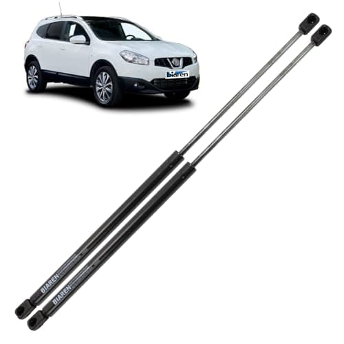Image of BIAREN 2x Rear Tailgate Boot Gas Struts For Nissan Qashqai J10 2007-2013 Lift Support System 365 (N) 515 MM (Does No Fit For NJ10 +2 Models) - 90450-JD01C