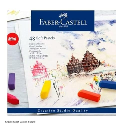 Image of Faber-Castell Creative Studio Short Soft Pastel Set 48 Colors