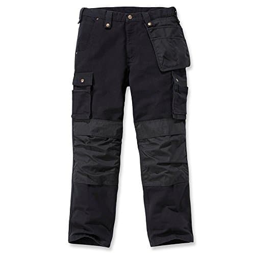 Image of Carhartt Men's Multi Pocket Washed Duck Pant Work Utility, Black, 40 W/32 L