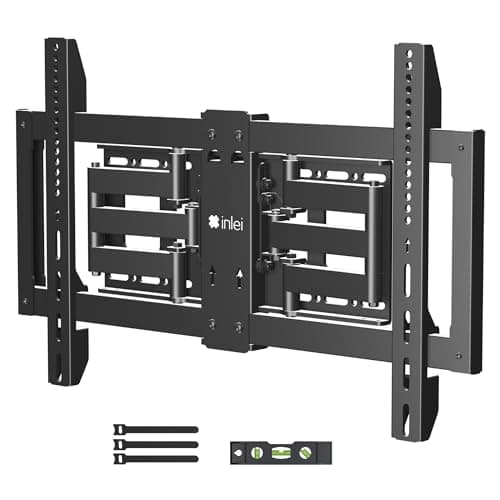 Image of XINLEI 37-90 Inch Ultra Slim Full Motion TV Wall Mount, Swivel Tilt TV Bracket with Articulating 6 Arms, Max VESA 600x400mm, Max Capacity 54kgFits 12”/16" Wood Stud, MAUS02