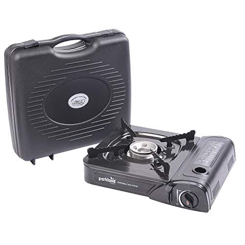 Image of Thrink Single Burner Butane Gas Stove | Portable Compact and Lightweight | Efficient To Use | Adjustable Flame Height | Ideal For Camping Fishing | Comes With Carry Case | Durable And Easy To Use