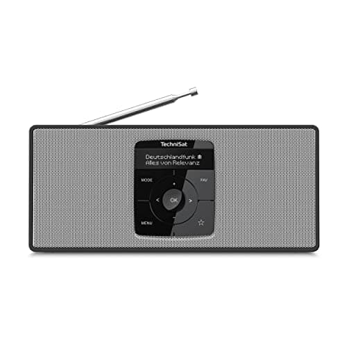 Image of TechniSat DIGITRADIO 2 S - Portable DAB Stereo Radio with Battery (DAB+, FM, Bluetooth Audio Streaming, OLED Display, Headphone Jack, Stereo 2 W RMS) Black/White