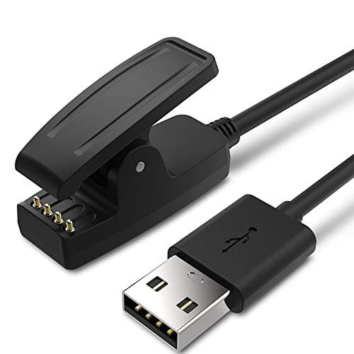 Image of TUSITA Charger Compatible with Garmin Lily, Forerunner 35 35J 230 235 630 645 Music 735XT, Approach G10 S20, Vivomove HR, ForeAthlete 35J - USB Charging Cable 100cm - GPS Smartwatch Accessories