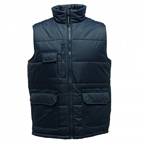 Image of Regatta Professional Men's Steller Multi-Zip Ripstop Insulated Bodywarmer Gilet Jacket, Navy, size Large