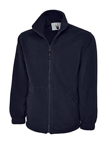 Image of Adults Classic Full Zip Fleece Jacket Navy XL