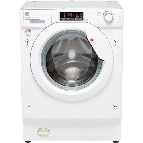 Image of Hoover HBWS 48D1W4-80 Integrated Washing Machine, 8kg Load, 1400rpm, White - B Rated