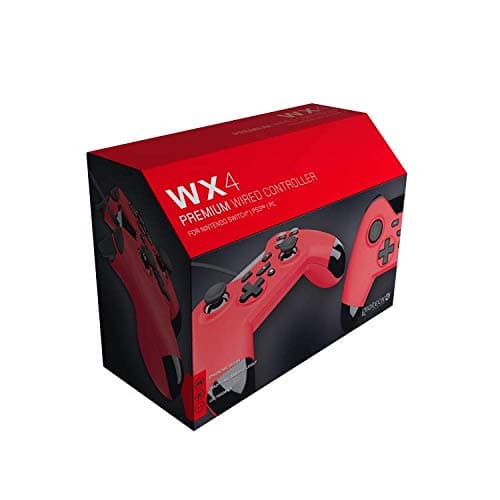 Image of Gioteck Wx4 Wired Red Controller (Switch, PS3 & PC) (Nintendo Switch)