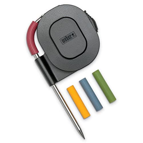 Image of Weber Meat Temperature Probe/Compatible with All iGrill Models and Weber Connect App for Barbecues & Smokers, Heat-Resistant Stainless Steel Probe with Probe Storage Wrap Included