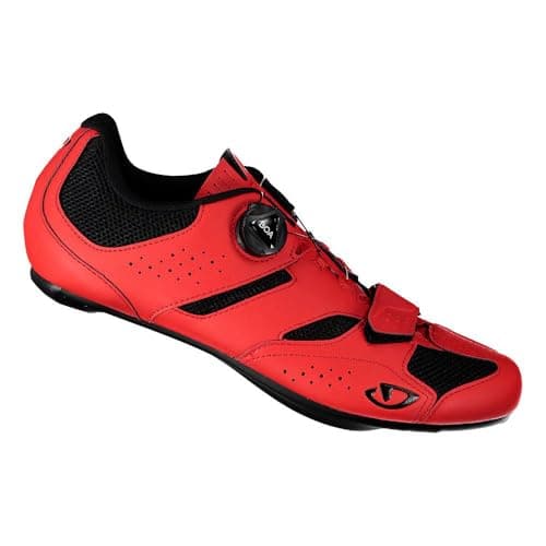 Image of Giro Savix II, Men's Road Cycling Shoes, Black/Bright Red, EUR47, UK 11.5