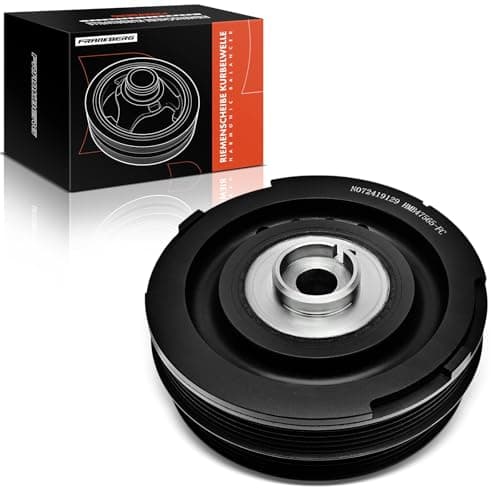 Image of Frankberg Pulley Crankshaft Compatible with 3 Series E46 320d 318d 2.0L 1998-2003 3 Series Touring E46 320d 318d 2.0L 2000-2003 5 Series E39 520d 2.0L 2000-2003 Replace# 11232247565