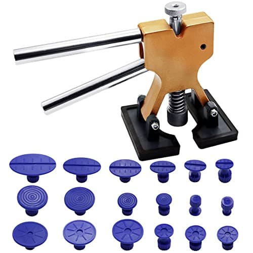 Image of LONTOM Car Dent Puller Kit, Paintless Dent Removal Kit, Car Dent Repair Kit, Car Dent Remover Lifter with 18 PCS Dent Puller Tabs, Auto Body Dent Remover Tool for Car Motorcycle Refrigerator
