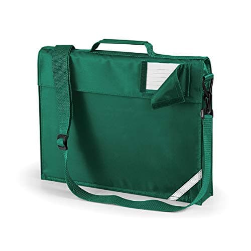 Image of JUNIOR BOOK BAG SCHOOL BAG WITH STRAP - 5 COLOURS (BOTTLE GREEN)