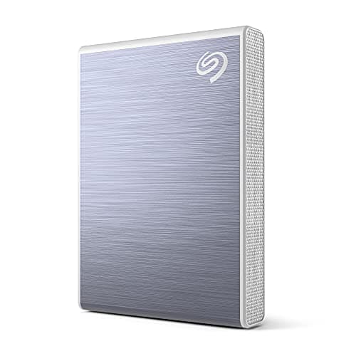Image of Seagate One Touch SSD, 2TB, External SSD, USB 3.0, Blue, 1 year MylioCreate, 4 mo Adobe Creative Cloud Photography, 3 year Rescue Services (STKG2000402)