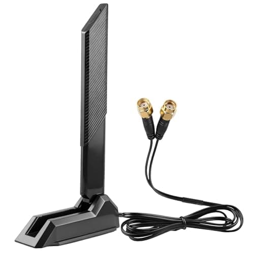 Image of WiFi 6E Antenna 12dBi 3-Band for Router Gaming Motherboard ASUS ROG/Maximus/GIGABYTE/MSI 2.4GHz 5GHz 6GHz Magnetic Base Foldable Omni Antenna for Wi-Fi 6/6E AX AXE Routers PCs Bluetooth